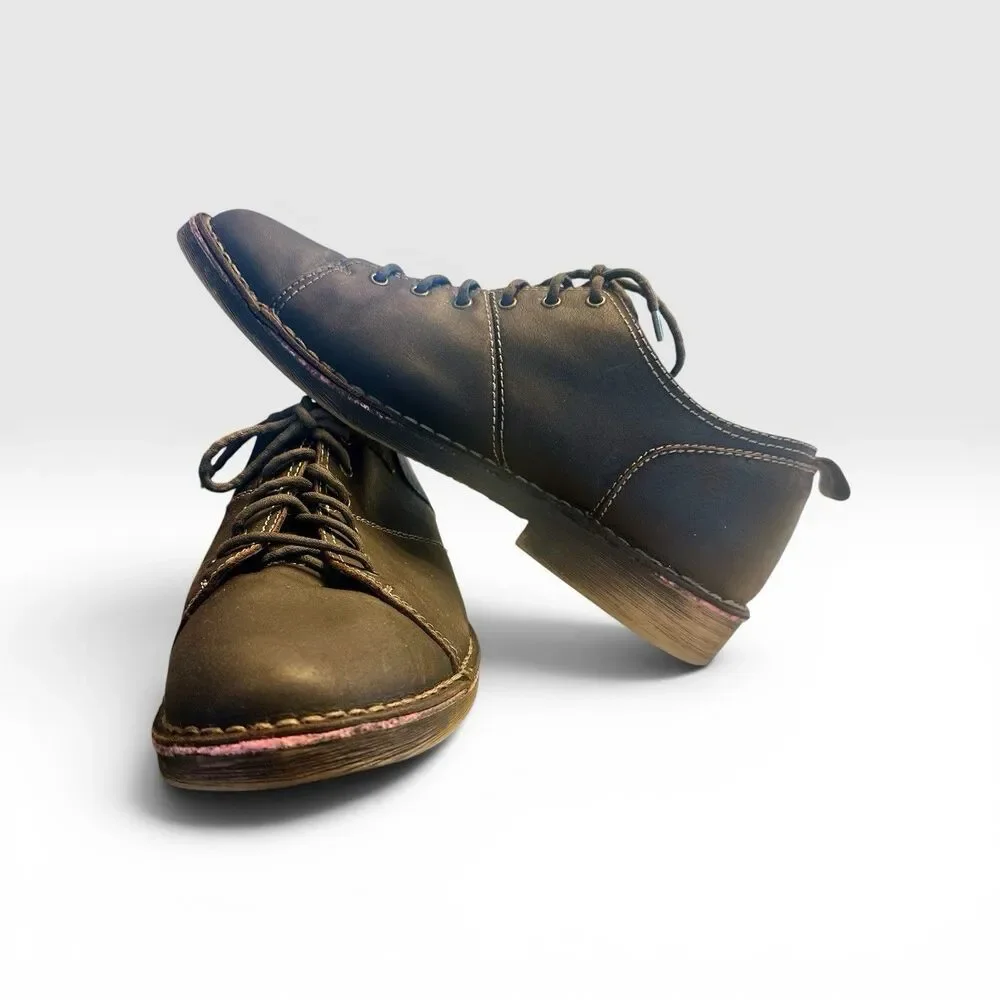 G.H. Bass Grayford Brown Leather Oxford Shoes Men’s 13D Comfort